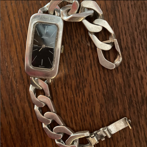 Quinn 925 Massiv Silber. Vintage Schwere QUINN SCHEURLE GERMANY Damen Armbanduhr